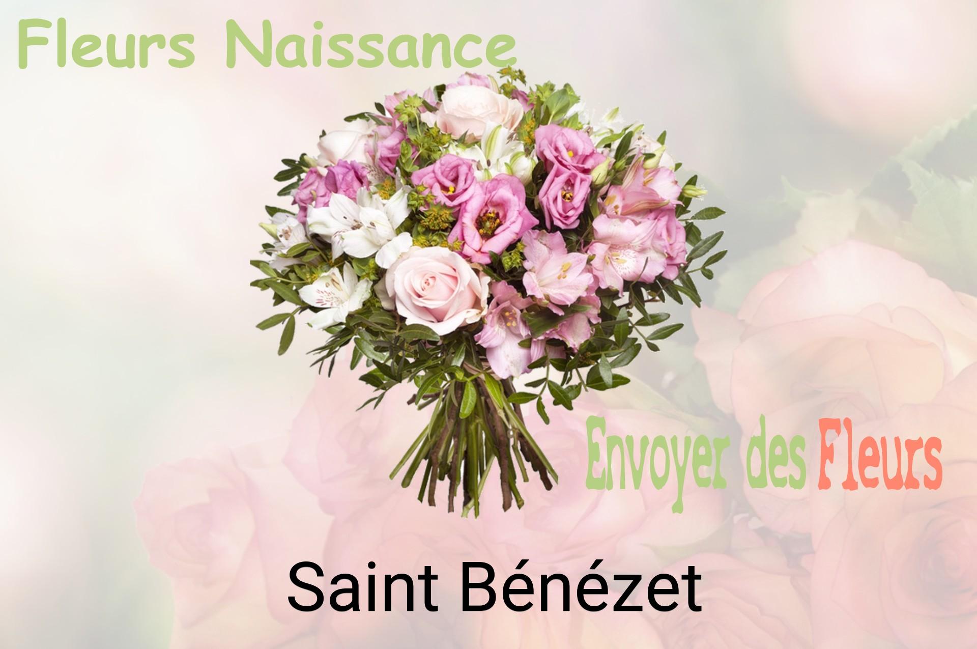 Bouquet de fleurs de naissance livré à Saint-Bénézet